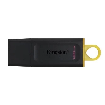 128GB USB3.2  Kingston DataTraveler Exodia Black/Yellow, (Read 100 MByte/s, Write 12 MByte/s)