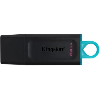 64GB USB3.2  Kingston DataTraveler Exodia Black/Blue, (Read 100 MByte/s, Write 12 MByte/s)