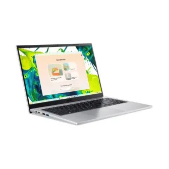 ACER Aspire Go 15 AG15-72P Pure Silver 15.6'' ComfyView IPS FHD (Intel Core 7 150U 10xCore 1.8-5.4GHz, 16GB DDR4 RAM (1slot free), 1TB PCIe NVMe SSD, Intel Graphics, WiFi6-AX/BT 5.2, 53Wh, FHD webcam, EN/RU/UA, Linux, 1.53kg) NX.JSVEU.009