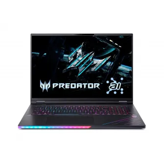 ACER Predator Helios 18 AI PH18-73 Abyssal Black 18'' MiniLED IPS WQUXGA 120Hz (Core Ultra 9 275HX AI 24xCore 2.1-5.4GHz, 64GB DDR5 RAM (2 slots free), 2TB SSD, NVIDIA RTX 5090 24GB GDDR7, WiFi7-BE/BT 5.4, Killer Ethernet, TB5, 100Wh, FHD IR webcam, RGB,