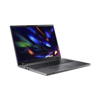 Acer Travel Mate TMP216-51 Gray, 16'' WUXGA IPS (Intel Core i3-1315U, 1x8GB DDR4 (2 slots), 256GB M.2 NVMe SSD (2 slots), Intel Iris XE, CR, HDMI, LAN, 1xTB4, 2x USB-A 3.2 G1, Micro SD CR, WiFi6E AX211 +BT5.1, 50Wh BT, 180° hinge, HDD Kit, TPM 2.0, HD Cam