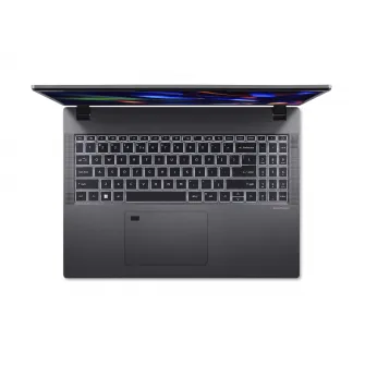 Acer Travel Mate TMP216-51 Gray, 16'' WUXGA IPS (Intel Core i3-1315U, 1x8GB DDR4 (2 slots), 256GB M.2 NVMe SSD (2 slots), Intel Iris XE, CR, HDMI, LAN, 1xTB4, 2x USB-A 3.2 G1, Micro SD CR, WiFi6E AX211 +BT5.1, 50Wh BT, 180° hinge, HDD Kit, TPM 2.0, HD Cam