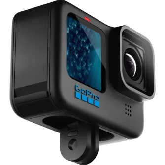 Action Camera GoPro HERO 11 Black, Photo-Video Resolutions:27MP/5.3K60+2.7K240, 8xslow-motion, waterproof 10m, voice control, 3x microphones, hyper smooth 5.0, Live streaming, Timewarp 3.0, HDR, GPS, Wi-Fi, Bluetooth, microSD, micro HDMI, USB-C, 3.5mm, Ba