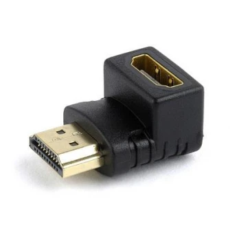 Adapter HDMI-HDMI - Gembird A-HDMI90-FML, Adapter HDMI female 90° to HDMI male, gold plated contacts