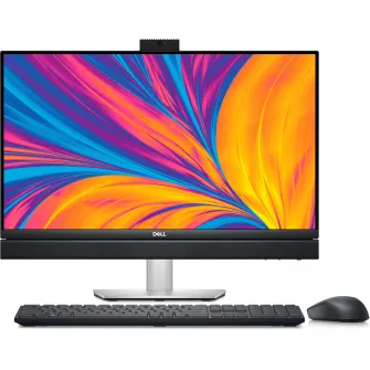 All-in-One PC - 23.8'' DELL OptiPlex 7420 FHD IPS Non-Touch AG (Intel Core i7-14700, 16GB (1X16GB) DDR5, M.2 512GB SSD PCIe NVMe 2230, CR, Integrated graphics, WiFi6E AX211 2x2 BT5.2, TPM, FHD Cam, KM5221W, PSU 160W, HAS Stand, Ubuntu, Black)