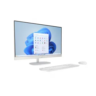 All-in-One PC - 23.8'' HP AiO 24-cr2034ci 23.8'' FHD IPS AG, Intel Core Ultra 7 255U, 1x16Gb DDR5, 512GB M.2 PCIe NVMe SSD, Intel Integrated Graphics, CR, FHD IR Cam, WiFi6 + BT5.2, HDMI, LAN, Wireless KB+MS 510SP, FreeDos, Shell White.