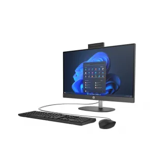 All-in-One PC - 23.8'' HP ProOne 240 G10 FHD IPS, Intel Core Ultra 5 125U, 1x16GB (2 slots) DDR5 SODIMM, 512Gb SSD 2280 PCIe NVMe, Intel Arc Graphics, 5MP FHD Cam, No WLAN, LAN, HDMI Out, 1xUSB-C 3.2 G1, 4xUSB-A, 90W AC Adapter, White USB KB+MS HP 125, Wi