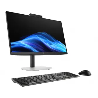 All-in-One PC - 23.8'' HP ProStudio 4 AiO G1i - FHD IPS, Intel Core Ultra 5 225T, 1x16GB (2 slots) DDR5 SODIMM, 512GB SSD 2280 PCIe NVMe, Intel Arc Graphics, WiFi6E + BT5.3, 5MP Cam, LAN, SD CR, 150W PSU, USB KB+MS 125, Fix Height Stand, FreeDOS, 3Y NBD O