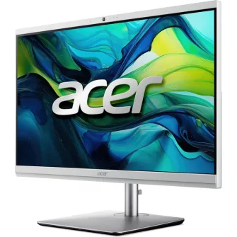 All-in-One PC - 27'' ACER Aspire C27-195ES FHD IPS 250nits, Intel Core Ultra 5 125U, 16GB (1x16Gb) DDR5 RAM, 512GB M.2 PCIe SSD (2 slots), Intel Iris Xe Graphics, 1 x HDMI Out, 1 x USB-C 3.2 G2, 5MP Cam, WiFi7+BT 5.3, LAN, 65W PSU, NO Keyboard and Mouse,