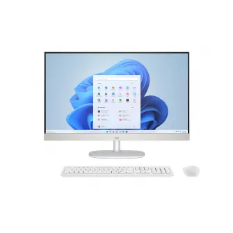 All-in-One PC - 27'' HP AiO 27-cr2100ci 27'' FHD IPS AG, Intel Core Ultra 5 225U, 16Gb (2x8Gb) DDR5, 512GB M.2 PCIe NVMe SSD, Intel Integrated Graphics, CR, FHD IR Cam, WiFi6 + BT5.2, HDMI, LAN, Wireless KB+MS 510SP, FreeDos, Shell White.