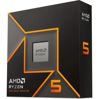 AMD Ryzen 5 9600X, Socket AM5, 3.9-5.4GHz (6C/12T), 6MB L2 + 32MB L3 Cache, AMD Radeon Graphics, 4nm 65W, Zen5, Unlocked, tray