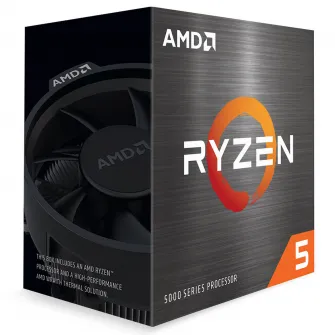 AMD Ryzenв 5 5600, Socket AM4, 3.5-4.4GHz (6C/12T), 3MB L2 + 32MB L3 Cache, No Integrated GPU, 7nm 65W, Unlocked, tray