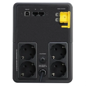 APC Back-UPS BX1600MI-GR, 1600VA/900W, AVR, 4 x CEE 7/7 Schuko (all 4 Battery Backup + Surge Protected), RJ 45 Data Line Protection, LED indicators, PowerChute USB Port