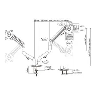 Arm for 2 monitors 17