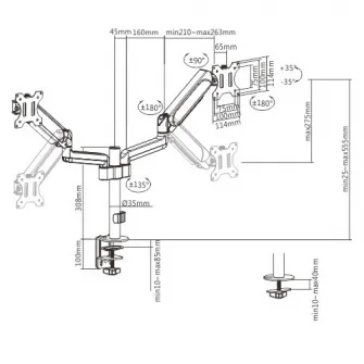 Arm for 2 monitors 17