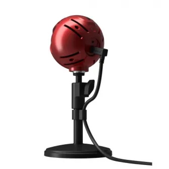 AROZZI Sfera entry level USB microphone with simple plug-and-play feature with Cardioid pick-up pattern, 1,8m, red