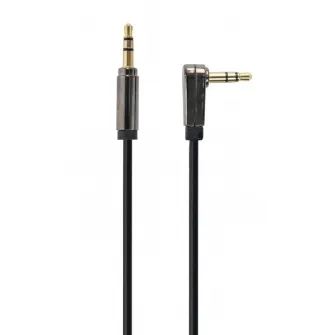 Audio cable Right angle 3.5mm -1m - Cablexpert CCAPB-444L-1M, 3.5mm stereo plug to 3.5mm stereo plug,1 meter cable, gold plated connectors, blister