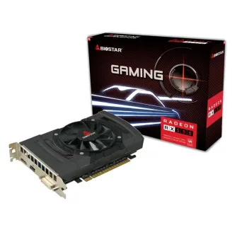 BIOSTAR Gaming Radeon RX 550  /  4GB GDDR5 128Bit 1183/6000Mhz, 512SP, 1xDVI-D, 1xHDMI, 1xDP, Single Fan, Radeon Freesync Technology, AMD XConnect and HDR Ready, DX12&Vulcan, Retail (VA5505RF41)