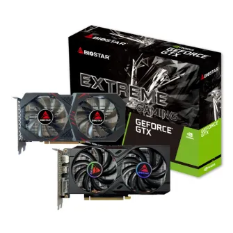 BIOSTAR GeForce GTX1660 Ti  6GB GDDR6, 192bit, 1770/12000Mhz, CUDA: 1536 processing, 1xDVI, 1xHDMI, 1xDP,  Dual fan, 8pin x1, Retail (VN1666TF69)