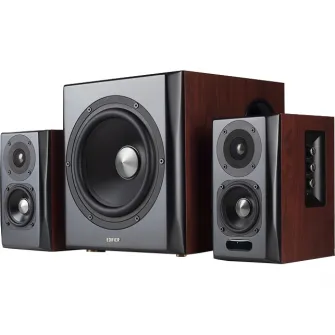 Boxe Edifier 2.1 150W S350DB, bluetooth, telecomanda, brown