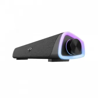 Boxe Trust Soundbar GXT 620 Axon, Iluminare RGB, negru