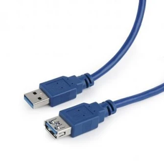 Cable Extension CCP-USB3-AMAF-6, 1.8 m, USB3.0 super-speed  A-plug A-socket, Gold-plated contacts, Blue