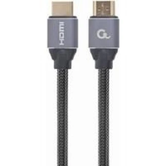 Cable HDMI 2.0 CCBP-HDMI-3M, Premium series 3 m, High speed  with Ethernet, Supports 4K UHD resolution at 60Hz, Nylon, Gold plated connectors, Copper AWG30