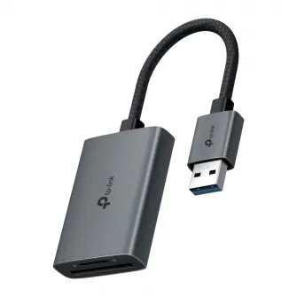 Card Reader TP-LINK UA430, USB-A 3.0, SD + microSD UHS-II / UHS-I, Portable, Stylish, Minimalist design, The reading speeds up to 200 MB/s