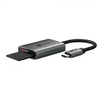 Card Reader TP-LINK UA430C, USB-C 3.0, SD + microSD UHS-II / UHS-I, Portable, Stylish, Minimalist design, The reading speeds up to 200 MB/s