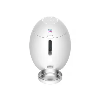 Easy Pet automatic pet feeder 3.5L, Touch display, vacuum system, 4 pre-set main meals: breakfast, lunch, snack, dinner; LED light, Child lock, Night mode, 27x26x34cm, white