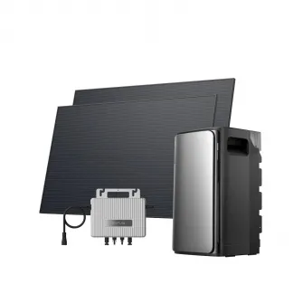 EcoFlow Stream MicroInverter 800W, EcoFlow App, Seamless Smart Home Integration, incl. STREAM Solar Panel Extension Cable (2.95m) x 4, STREAM BKW AC Cabel x 1, 252 x 180 x 35 mm, Operating Temperature: -40Â°C to 65Â°C, IP67, 3.2 kg