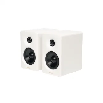 Edifier M60 2.0 Speakers, White, 66W (2x15W+ 2x18W) RMS, Bluetooth 5.3, LDAC, Hi-res sertified, 24bit/96kHz, 1'' silk dome tweeters, 3'' long-throw aluminum diaphragm mid-low drivers, Class-D amplifier, DSP,  3.5mm AUX & USB-C audio inputs, EDIFIER ConneX