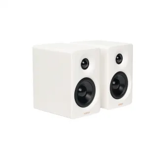 Edifier M60 2.0 Speakers, White, 66W (2x15W+ 2x18W) RMS, Bluetooth 5.3, LDAC, Hi-res sertified, 24bit/96kHz, 1'' silk dome tweeters, 3'' long-throw aluminum diaphragm mid-low drivers, Class-D amplifier, DSP,  3.5mm AUX & USB-C audio inputs, EDIFIER ConneX