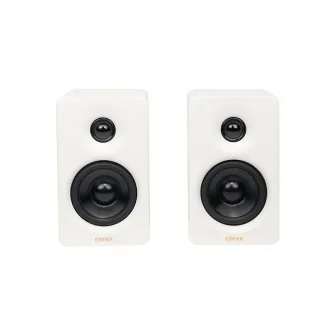 Edifier M60 2.0 Speakers, White, 66W (2x15W+ 2x18W) RMS, Bluetooth 5.3, LDAC, Hi-res sertified, 24bit/96kHz, 1'' silk dome tweeters, 3'' long-throw aluminum diaphragm mid-low drivers, Class-D amplifier, DSP,  3.5mm AUX & USB-C audio inputs, EDIFIER ConneX
