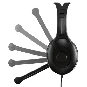 Edifier USB K800 Black Computer Headphones with microphone, Frequency response 20 Hz-20 kHz, On-ear controls,120-degree Rotating Microphone, Comfortable Wearing, 2.8 m, USB-A
