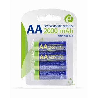 EnerGenie EG-BA-AA20R4-01 Аккумуляторы Ni-MH AA, 2000 мАч, 4 шт. в блистерной упаковке