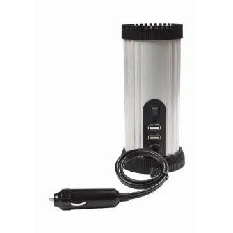 EnerGenie EG-PWC150-01, 12 V Car power inverter, 150 W, Input: 10-16 VDC (accumulator directly) - Output: 230 VAC +/- 10% at 50 Hz (+/-3Hz), modified sine wave
