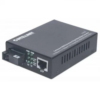 Fast Ethernet Media Converter WDM (1x10/100Base-TX , 1x100Base-FX), 10km, 1550/1310 nm, DC 48V: