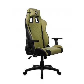 Gaming/Office Chair AROZZI Avanti SoftFabric, Moss Green, max weight up to 120kg, 3D Armrests, Rocking function that tilts the seat and backrest up to 12°, Head and Lumber cushions, Metal Frame, Nylon wheelbase , Gas Lift 4 class
