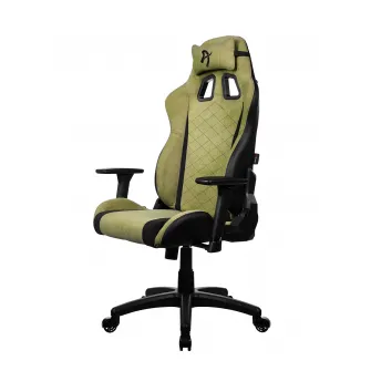 Gaming/Office Chair AROZZI Avanti SoftFabric, Moss Green, max weight up to 120kg, 3D Armrests, Rocking function that tilts the seat and backrest up to 12°, Head and Lumber cushions, Metal Frame, Nylon wheelbase , Gas Lift 4 class