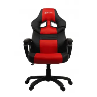 Gaming/Office Chair AROZZI Monza, Black/Red, PU Leather, max weight up to 90-95kg / height 160-180cm, Tilt Angle 12°, Fixed Armrests, Wood Frame, Nylon wheelbase, Gas Lift 4class, Small nylon casters, W-17kg