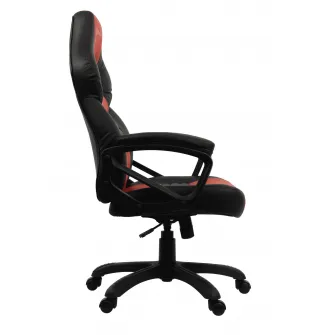 Gaming/Office Chair AROZZI Monza, Black/Red, PU Leather, max weight up to 90-95kg / height 160-180cm, Tilt Angle 12°, Fixed Armrests, Wood Frame, Nylon wheelbase, Gas Lift 4class, Small nylon casters, W-17kg