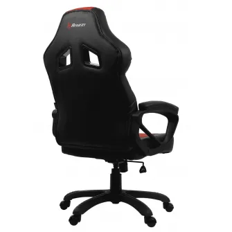 Gaming/Office Chair AROZZI Monza, Black/Red, PU Leather, max weight up to 90-95kg / height 160-180cm, Tilt Angle 12°, Fixed Armrests, Wood Frame, Nylon wheelbase, Gas Lift 4class, Small nylon casters, W-17kg