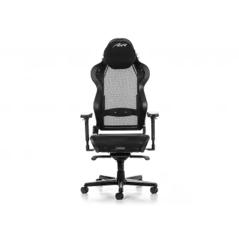 Gaming/Office Chair DXRacer AIR-R1S-NN-BX2, Black, Gaslift class 4, Premium Breathable Mesh, max weight up to 150kg / height 180-200cm, Tilt lock, Recline 90°-135°, 4D Armrests, Headrest and lumbar cushions, Aluminium wheelbase, 7.5 cm PU Caster, W-25.7 k