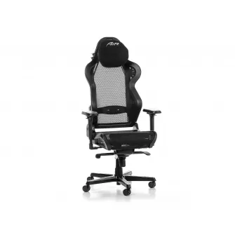 Gaming/Office Chair DXRacer AIR-R1S-NN-BX2, Black, Gaslift class 4, Premium Breathable Mesh, max weight up to 150kg / height 180-200cm, Tilt lock, Recline 90°-135°, 4D Armrests, Headrest and lumbar cushions, Aluminium wheelbase, 7.5 cm PU Caster, W-25.7 k