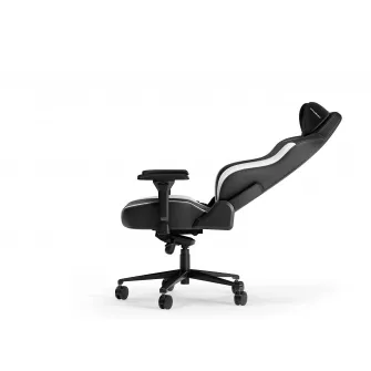 Gaming/Office Chair DXRacer CRAFT-23-L-NW-X1, Black/White, Premium PU leather, max weight up to 150kg / height 145-185cm, Recline 90°-135°, 4D Armrests, Tilt angle lock, Head cushion, built-in lumbar support, Aluminium wheelbase, 2.36'' PU Caster, W-26.75
