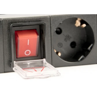 Gembird EG-PDU-014-C14, Power distribution unit (PDU), 8 Schuko sockets, 1U, 16A, C14 plug 3 m cable
