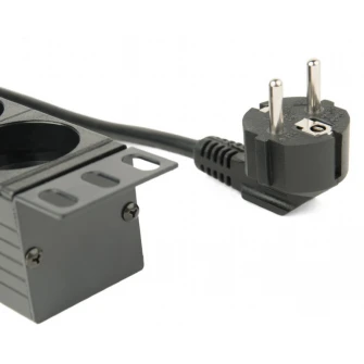 Gembird EG-PDU-014, Power distribution unit (PDU), 8 Schuko sockets, 1U, 16A, 3 m cable