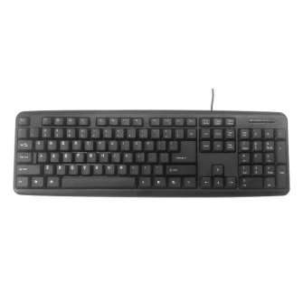 Gembird KB-U-103-RU Standard Keyboard, USB, Black
