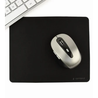 Gembird Mouse pad MP-S-BK, SBR rubber, Black